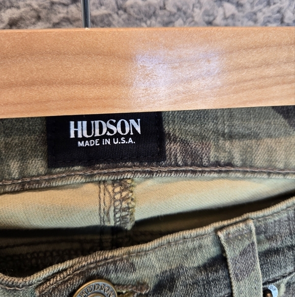 Hudson Crop Krista Womens Sz 27 Camo Super Skinny Stretch Low Rise Jeans - Picture 5 of 14